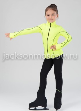  Детский костюм для фигурного катания Грация лимонный 