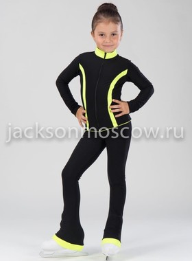  Детский костюм для фигурного катания Априори желтая полоса 